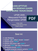 Ujian Aptitud Sekolah Rendah THN 6 - Taklimat SPPMRR