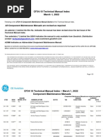 CF34-10 Technical Manual Index March 1, 2022: All Component Maintenance Manuals Are Revised As Required