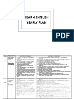 Year 4 English Yearly Plan