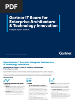 Gartner It Score For Enterprise Architecture and Technology Innovation Sample Excerpt