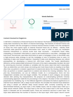 Plagiarism Scan Report Words Statistics: Content Checked For Plagiarism