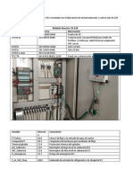 Entradas y Salidas de Los Modulos Del Laboratorio