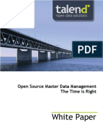 White Paper: Open Source Master Data Management The Time Is Right