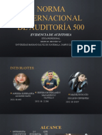 NORMA INTERNACIONAL DE Auditoría 500