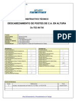 DESCABEZAMIENTO DE POSTES EN ALTURA (PUBLICAR)