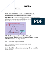 Aqtdm Assignment Dispersion