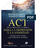 PDF Act en La Practica Clinica para La Depresion y La Ansiedad Una Guia Sesion A Sesion para Maximizar Los Resultados Michael P Twohigpdf Compress