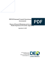 2019-20 Internal Control Questionnaire and Assessment