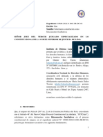 IDL y CNDDHH Solicitan Ser Litisconsortes en El Amparo Presentado Por El Sindicato de Trabajadores de La Defensoría Del Pueblo