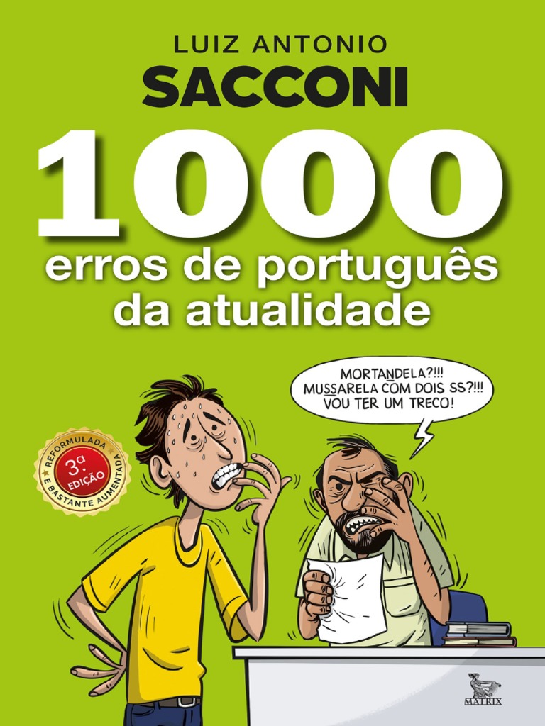 1000 Erros de Portugues Da Atualidade PDF Pixel Assunto (gramática) foto