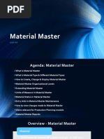 Material Master: Sap PP