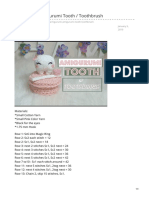 Amigurumi Amigurumi Tooth / Toothbrush: Freepattern January 5, 2019