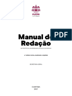 Manual de Redação da PUCPR: padronização e comunicação institucional