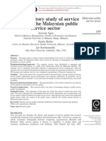 An Exploratory Study of Service Quality in The Malaysian Public Service Sector