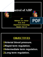 Control of ABP: BY: Makkawi .A.A. Osman B.SC, M.SC Department of Physiology Session No