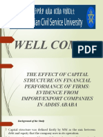 Effect of Capital Structure on Financial Performance of Import/Export Firms