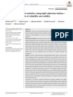 Evaluation of Implant Esthetics Using Eight Objective Indices - Comparative Analysis of Reliability and Validity
