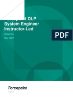 Forcepoint DLP System Engineer Instructor-Led: Datasheet May 2022