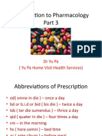 Introduction To Pharmacology: Dryupa (Yu Pa Home Visit Health Services)