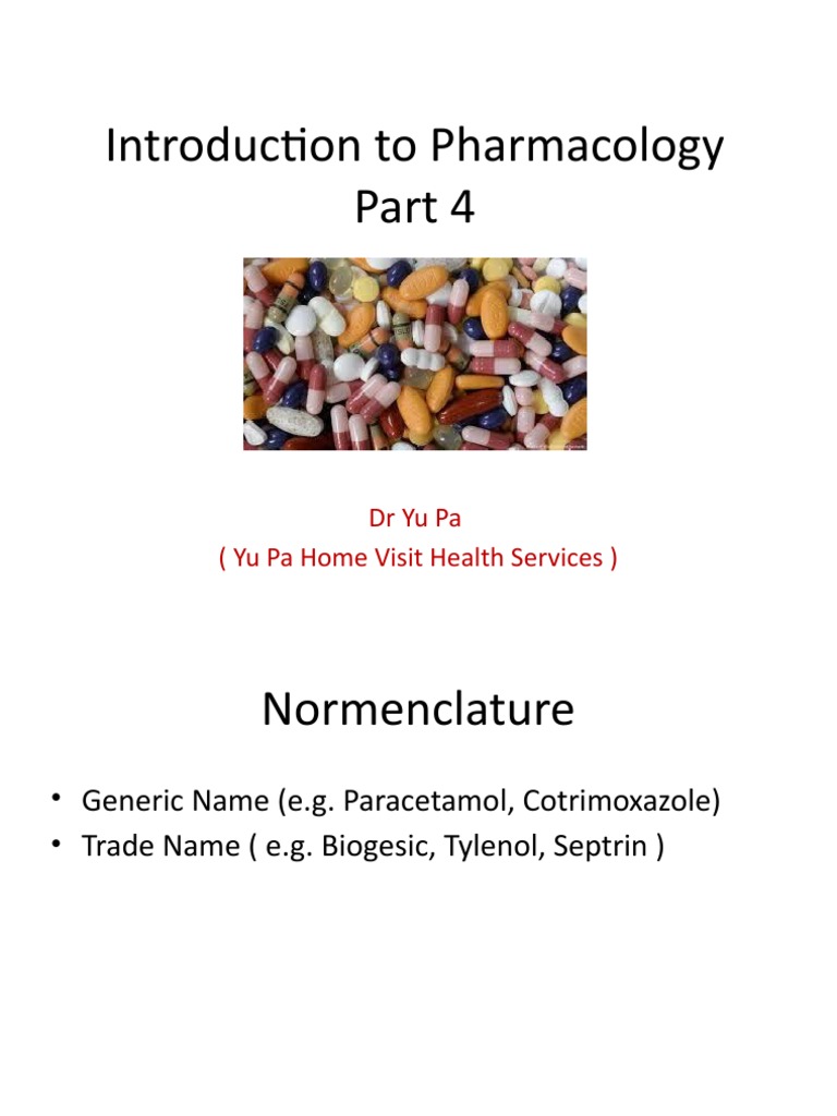 Introduction To Pharmacology PDF