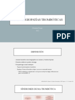 Microangiopatías Trombóticas: Sebastián Duque 2022