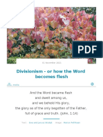 Divisionism or How the Word Becomes Flesh
