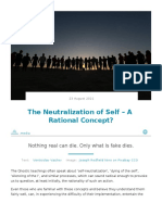 The Neutralization of Self a Rational Concept
