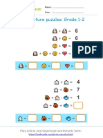 Math Picture Puzzles: Grade 1-2: Play Online and Download Worksheets Here