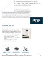 Hall Effect Sensor (A3144) to Measure Rotations from a Fan — Maker Portal