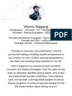 Bootcamp Mentor - Vishnu Nagaraj - CSL - Profile