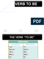 THE VERB TO BE