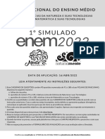 1º Simulado ENEM 2022 - Mente Matemática & Naturalmente