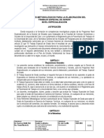 Referentes Metodologicos para La Elaboracion de Trabajo Especial de Grado