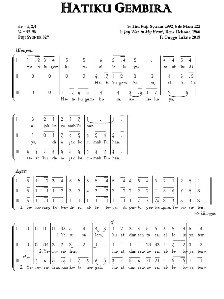 Ssa hatiku gembira ps 327 pdf