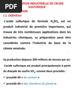 Procédés de fabrication de H2SO4 | PDF | Acide sulfurique | Chimie