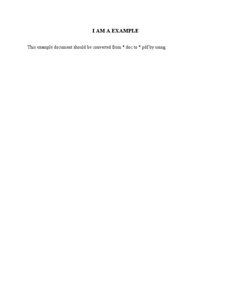 I Am A Example: This Example Document Should Be Converted From .Doc To ...