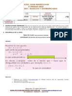 Guía de Inecuaciones Lineales