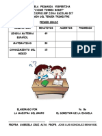 1° Examen Tercer Trimestre Grado 2021..