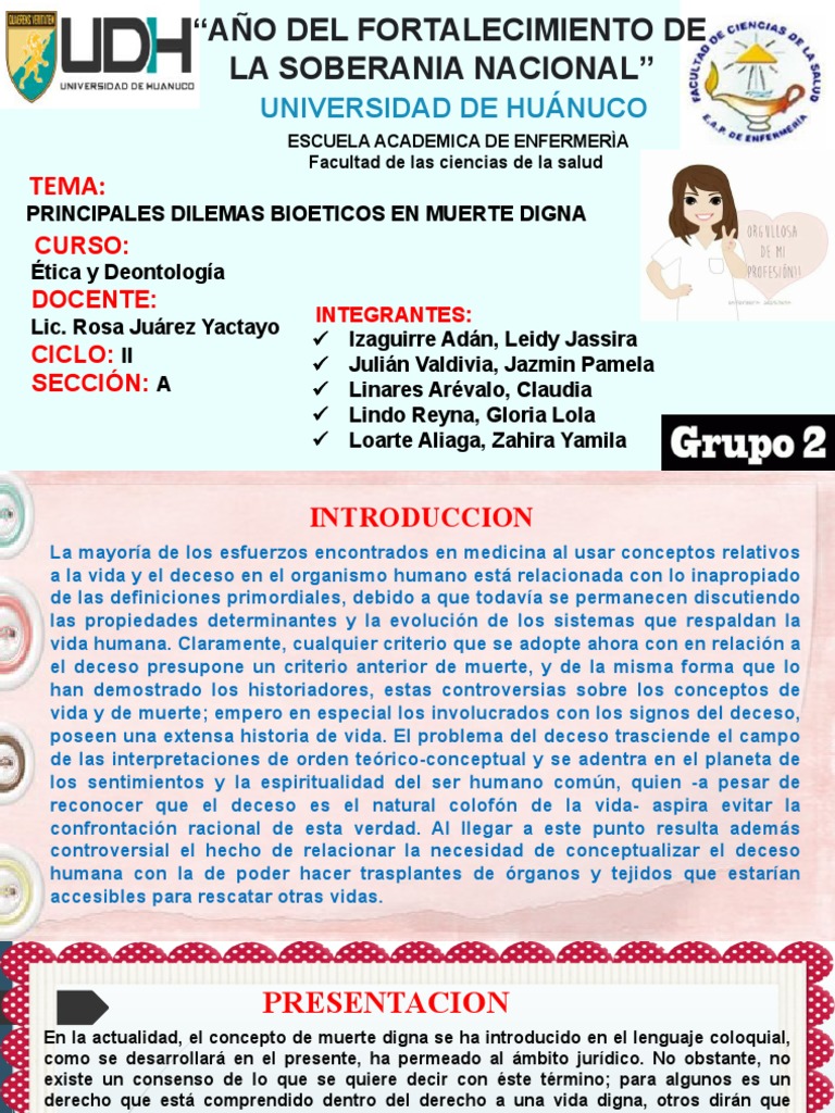 Principales dilemas de la muerte digna | PDF | Muerte | Principios éticos
