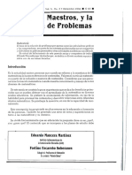 Maestros, Resolución Problemas