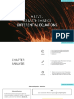 A Level H2 Mathematics Differential Equations