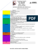 Planeación 4° A Semana 42