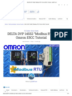 DELTA DVP 14SS2 - Modbus RTU - Omron E5CC Tutorial