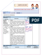 Sesion de Aprendizaje 2 - Martes 21 de Junio.