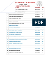 Examen de Kup 26 de Junio Del 2022