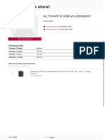 Product Data Sheet: ALTIVAR18 0,9KVA 200/240V