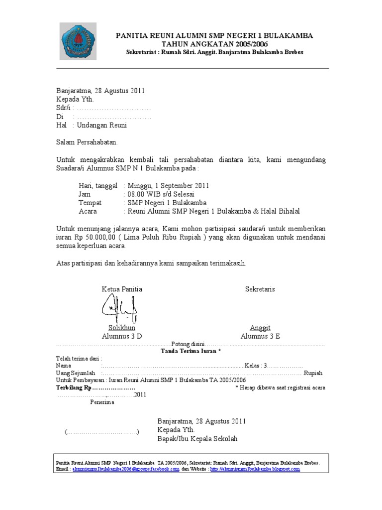 870+ Contoh Undangan Reuni Alumni Sma Terbaru