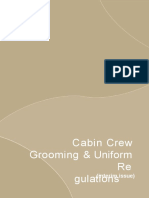 Qatar Airways cabin crew grooming uniform regulations