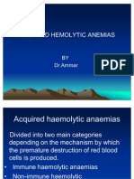 Acquired Hemolytic Anemias