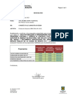 Evaluacion Financiera JBB-CMA-001-2022